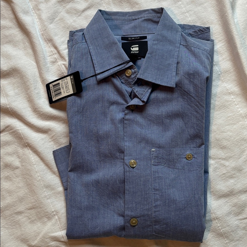 G-Star Light Blue Casual Shirt - Picture 14 of 14